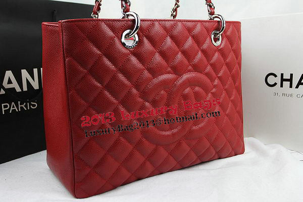 Chanel Classic Coco Bag Red GST Caviar Leather A50995 Silver Chanel Classic Coco Bag Red GST Caviar Leather A50995 Silver