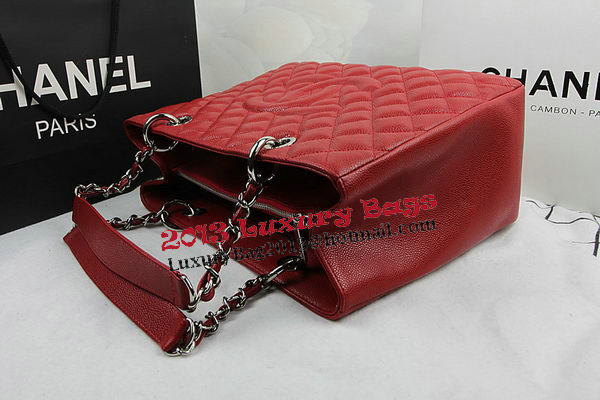 Chanel Classic Coco Bag Red GST Caviar Leather A50995 Silver Chanel Classic Coco Bag Red GST Caviar Leather A50995 Silver