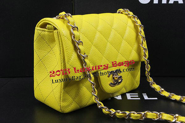 Chanel Classic MINI Flap Bag Lemon Cannage Pattern CF1115 Gold Chanel Classic MINI Flap Bag Lemon Cannage Pattern CF1115 Gold