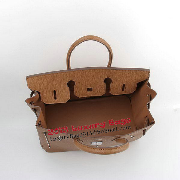 Hermes Birkin 35CM Tote Bags Wheat Grainy Leather H-35 Silver Hermes Birkin 35CM Tote Bags Wheat Grainy Leather H-35 Silver