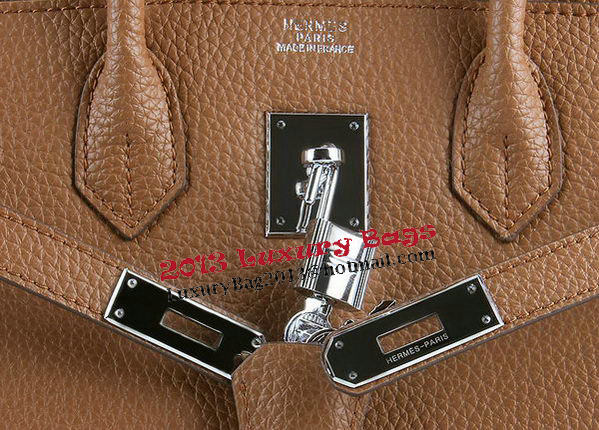 Hermes Birkin 35CM Tote Bags Wheat Grainy Leather H-35 Silver Hermes Birkin 35CM Tote Bags Wheat Grainy Leather H-35 Silver