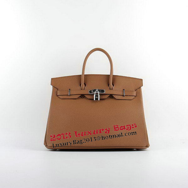 Hermes Birkin 35CM Tote Bags Wheat Grainy Leather H-35 Silver Hermes Birkin 35CM Tote Bags Wheat Grainy Leather H-35 Silver