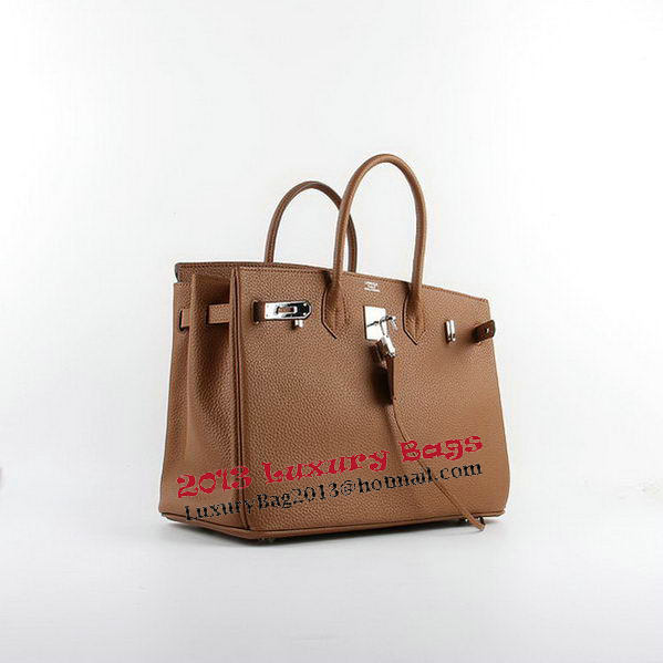 Hermes Birkin 35CM Tote Bags Wheat Grainy Leather H-35 Silver Hermes Birkin 35CM Tote Bags Wheat Grainy Leather H-35 Silver