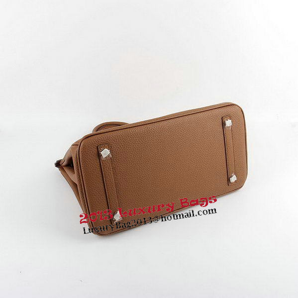 Hermes Birkin 35CM Tote Bags Wheat Grainy Leather H-35 Silver Hermes Birkin 35CM Tote Bags Wheat Grainy Leather H-35 Silver