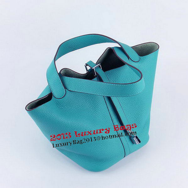 Hermes Picotin Lock MM Bags Clemence Leather H8616 Green Hermes Picotin Lock MM Bags Clemence Leather H8616 Green