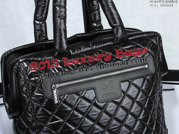 Chanel CoCo Cocoon Quilted Nylon Trolley Case A90184 Black Chanel CoCo Cocoon Quilted Nylon Trolley Case A90184 Black