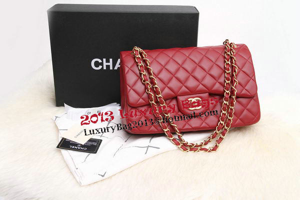 Chanel Jumbo Double Flaps Bags Original Lambskin Leather A36097 Burgundy Chanel Jumbo Double Flaps Bags Original Lambskin Leather A36097 Burgundy
