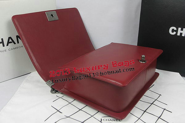 Boy Chanel Flap Shoulder Bag Burgundy Original Sheepskin A67087 Silver Boy Chanel Flap Shoulder Bag Burgundy Original Sheepskin A67087 Silver