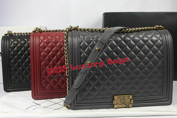 Boy Chanel Flap Shoulder Bag Grey Original Sheepskin A67087 Brass Boy Chanel Flap Shoulder Bag Grey Original Sheepskin A67087 Brass