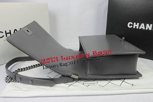 Boy Chanel Flap Shoulder Bag Grey Original Sheepskin A67087 Silver Boy Chanel Flap Shoulder Bag Grey Original Sheepskin A67087 Silver