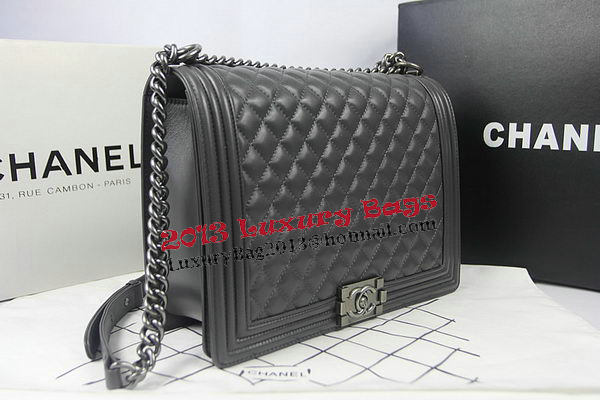 Boy Chanel Flap Shoulder Bag Grey Original Sheepskin A67087 Silver Boy Chanel Flap Shoulder Bag Grey Original Sheepskin A67087 Silver