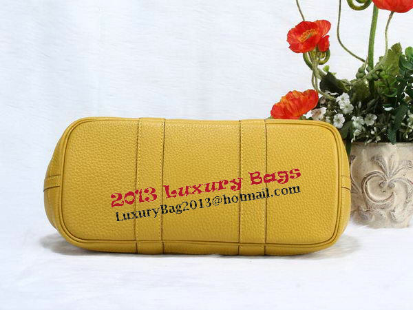 Hermes Garden Party 30cm Tote Bag Grainy Leather Yellow Hermes Garden Party 30cm Tote Bag Grainy Leather Yellow