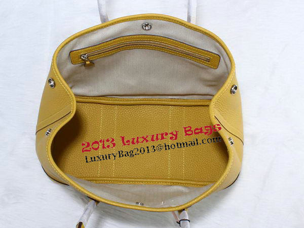 Hermes Garden Party 30cm Tote Bag Grainy Leather Yellow Hermes Garden Party 30cm Tote Bag Grainy Leather Yellow