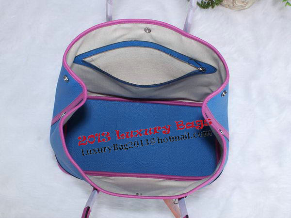 Hermes Garden Party 36cm Tote Bag Grainy Leather Blue Hermes Garden Party 36cm Tote Bag Grainy Leather Blue