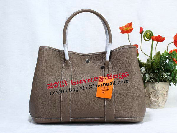 Hermes Garden Party 36cm Tote Bag Grainy Leather Grey Hermes Garden Party 36cm Tote Bag Grainy Leather Grey