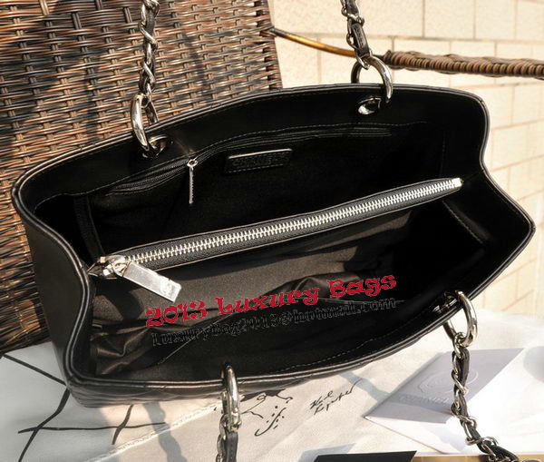 Chanel Classic Coco Bag Black GST Sheepskin Leather A50995 Silver Chanel Classic Coco Bag Black GST Sheepskin Leather A50995 Silver
