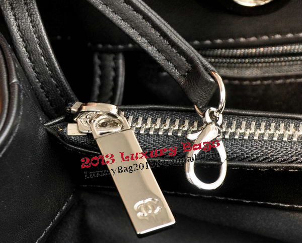 Chanel Classic Coco Bag Black GST Sheepskin Leather A50995 Silver Chanel Classic Coco Bag Black GST Sheepskin Leather A50995 Silver