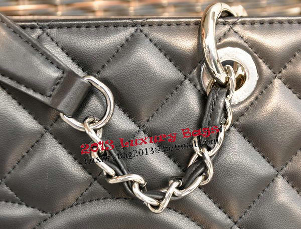 Chanel Classic Coco Bag Black GST Sheepskin Leather A50995 Silver Chanel Classic Coco Bag Black GST Sheepskin Leather A50995 Silver