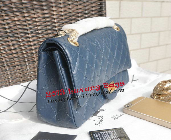 Chanel Glazed Crackled Leather Classic Flap Bag A30225 Royal Chanel Glazed Crackled Leather Classic Flap Bag A30225 Royal