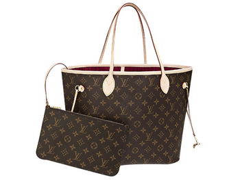 LOUIS VUITTON M40996 MONOGRAM CANVAS NEVERFULL MM FUCHSIA LOUIS VUITTON M40996 MONOGRAM CANVAS NEVERFULL MM FUCHSIA