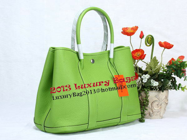 Hermes Garden Party 36cm Tote Bag Grainy Leather Green Hermes Garden Party 36cm Tote Bag Grainy Leather Green