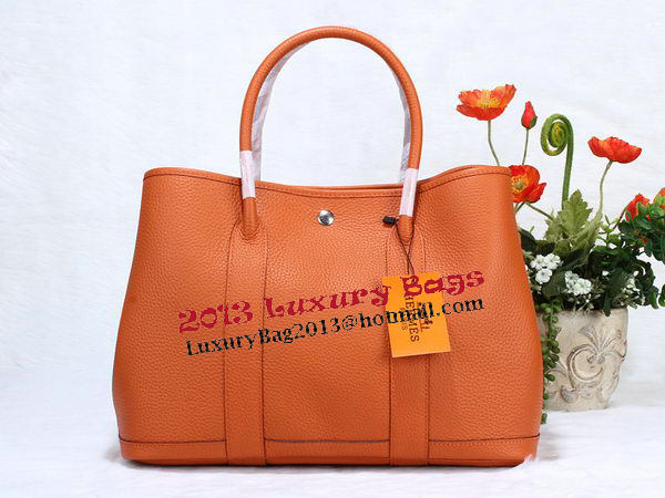 Hermes Garden Party 36cm Tote Bag Grainy Leather Orange Hermes Garden Party 36cm Tote Bag Grainy Leather Orange