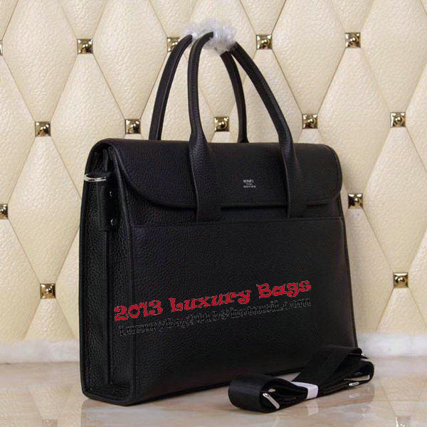 Hermes Briefcase Original Calf Leather H1709 Black Hermes Briefcase Original Calf Leather H1709 Black
