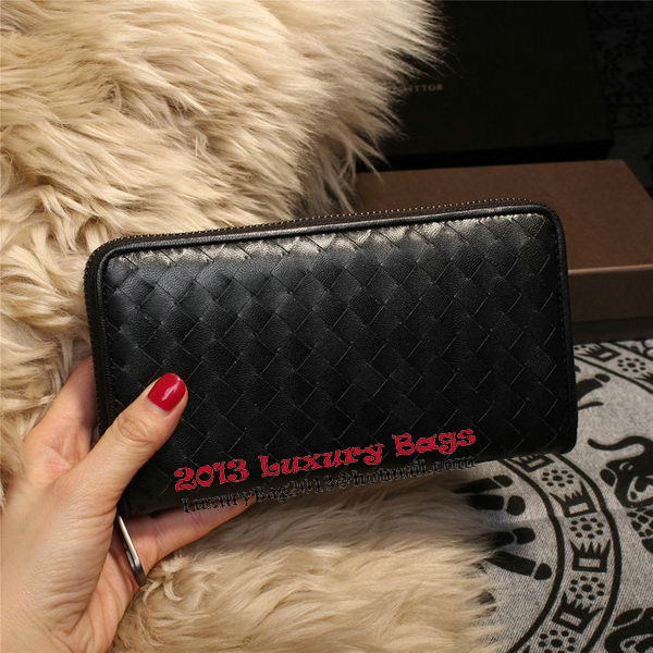 Bottega Veneta Intrecciato Nappa Zip Around Wallets 114073 Black Bottega Veneta Intrecciato Nappa Zip Around Wallets 114073 Black