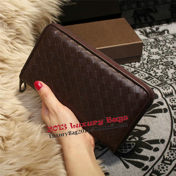 Bottega Veneta Intrecciato Nappa Zip Around Wallets 114073 Brown Bottega Veneta Intrecciato Nappa Zip Around Wallets 114073 Brown