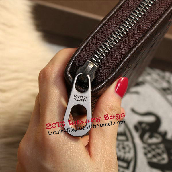 Bottega Veneta Intrecciato Nappa Zip Around Wallets 114073 Brown Bottega Veneta Intrecciato Nappa Zip Around Wallets 114073 Brown