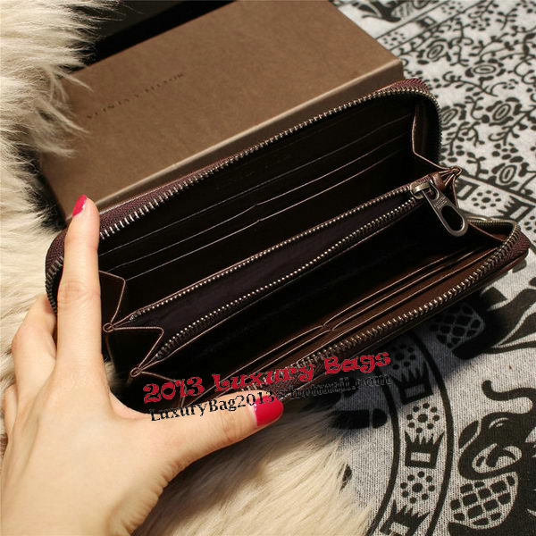 Bottega Veneta Intrecciato Nappa Zip Around Wallets 114073 Brown Bottega Veneta Intrecciato Nappa Zip Around Wallets 114073 Brown