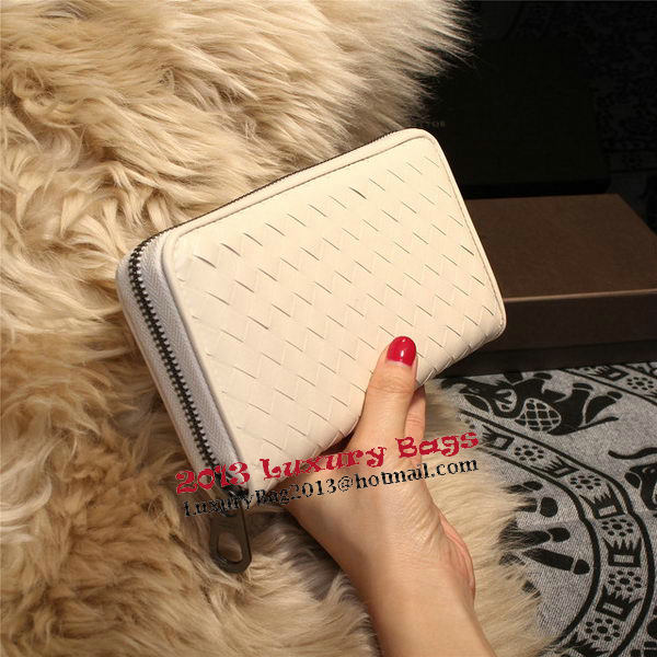 Bottega Veneta Intrecciato Nappa Zip Around Wallets 114073 OffWhite Bottega Veneta Intrecciato Nappa Zip Around Wallets 114073 OffWhite