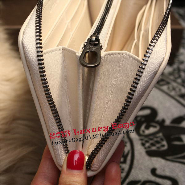 Bottega Veneta Intrecciato Nappa Zip Around Wallets 114073 OffWhite Bottega Veneta Intrecciato Nappa Zip Around Wallets 114073 OffWhite