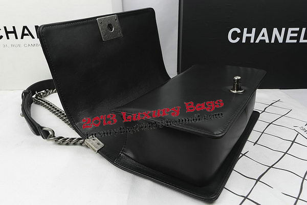 Boy Chanel Flap Shoulder Bags Black Original Sheepskin A67025 Silver Boy Chanel Flap Shoulder Bags Black Original Sheepskin A67025 Silver