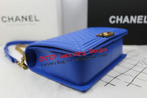 Chanel Boy Flap Shoulder Bag Original Sheepskin Leather A67087 Blue Chanel Boy Flap Shoulder Bag Original Sheepskin Leather A67087 Blue