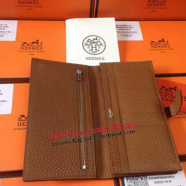 Hermes Bearn Japonaise Grainy Leather Wallet H8622W Wheat Hermes Bearn Japonaise Grainy Leather Wallet H8622W Wheat