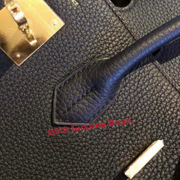 Hermes Birkin 35CM 30CM 30CM Tote Bag Grainy Leather H35H30H25 Black
