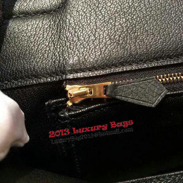 Hermes Birkin 35CM 30CM 30CM Tote Bag Grainy Leather H35H30H25 Black