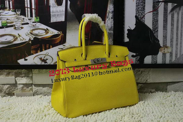 Hermes Birkin 35CM 30CM Tote Bag Lizard Leather H35H30 Yellow Hermes Birkin 35CM 30CM Tote Bag Lizard Leather H35H30 Yellow
