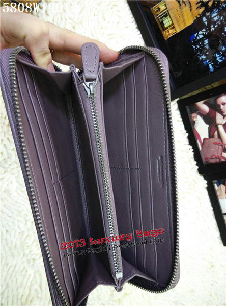 Bottega Veneta Intrecciato Nappa Zip Around Wallet BV5808 Lavender Bottega Veneta Intrecciato Nappa Zip Around Wallet BV5808 Lavender
