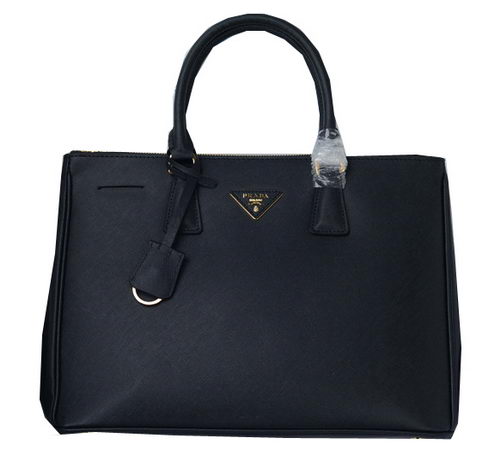 Prada Saffiano Calfskin Leather Tote Bag PBN1786 Black