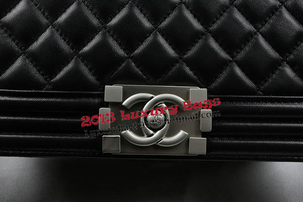 Boy Chanel Flap Shoulder Bags Original Lambskin A67025 Black Boy Chanel Flap Shoulder Bags Original Lambskin A67025 Black