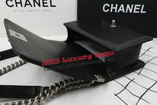 Boy Chanel Flap Shoulder Bags Original Lambskin A67025 Black Boy Chanel Flap Shoulder Bags Original Lambskin A67025 Black