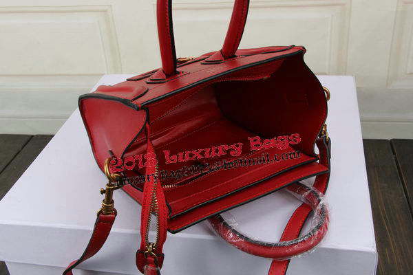 Celine Luggage Nano Bag Original Leather CTS3309 Red Celine Luggage Nano Bag Original Leather CTS3309 Red