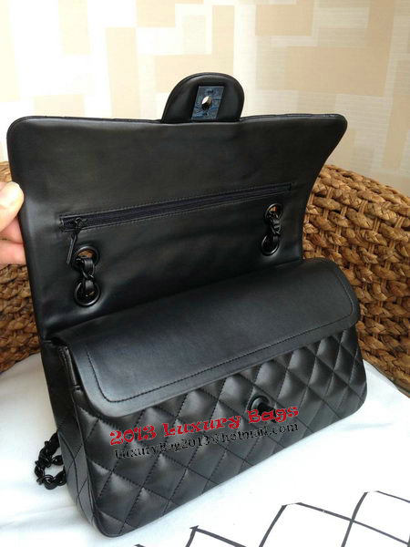 Chanel 2.55 Series Flap Bag Original Lambskin Leather A1112 Black Chanel 2.55 Series Flap Bag Original Lambskin Leather A1112 Black