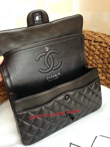 Chanel 2.55 Series Flap Bag Original Lambskin Leather A1112 Black Chanel 2.55 Series Flap Bag Original Lambskin Leather A1112 Black