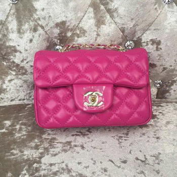 Chanel Classic MINI Flap Bag Sheepskin Leather A1115 Rose Chanel Classic MINI Flap Bag Sheepskin Leather A1115 Rose