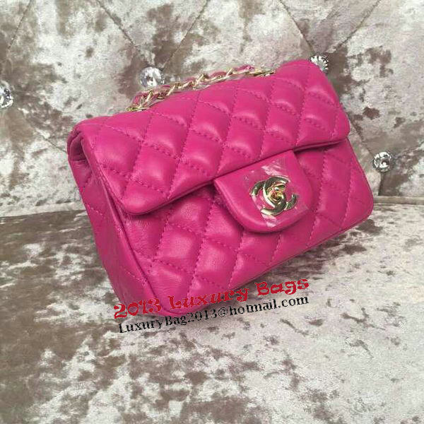 Chanel Classic MINI Flap Bag Sheepskin Leather A1115 Rose Chanel Classic MINI Flap Bag Sheepskin Leather A1115 Rose