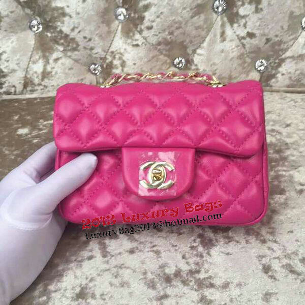 Chanel Classic MINI Flap Bag Sheepskin Leather A1115 Rose Chanel Classic MINI Flap Bag Sheepskin Leather A1115 Rose