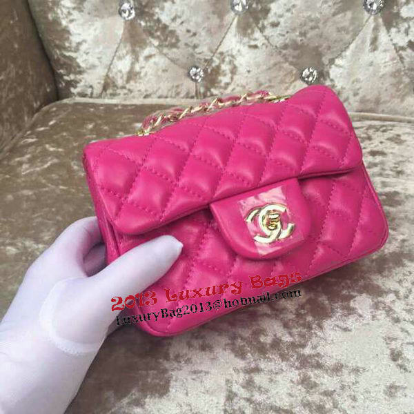 Chanel Classic MINI Flap Bag Sheepskin Leather A1115 Rose Chanel Classic MINI Flap Bag Sheepskin Leather A1115 Rose
